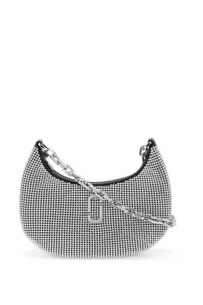 Marc Jacobs Stunning Rhinestone-covered Women's Handbag For Ss24 In Gray