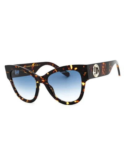 Marc Jacobs Stylish Cat Eye Women's Sunglasses In Blue