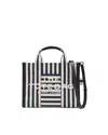 Marc Jacobs Medium Structured Canvas Tote Handbag In Orange