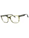 Marc Jacobs Stylish Rectangular Eyeglasses 53mm In Green