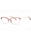 Marc Jacobs Stylish Rectangular Eyeglasses For Women In Pink
