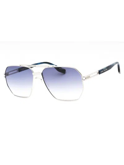 Marc Jacobs Stylish Rectangular Metal Sunglasses For Women In Blue