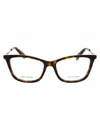 Marc Jacobs Stylish Rectangular Women's Eyeglasses In Brown