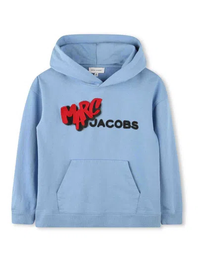 Marc Jacobs Kids' Hooded Sweatshirt In Blue