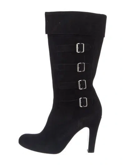 Pre-owned Marc Jacobs Suede Boots In Black