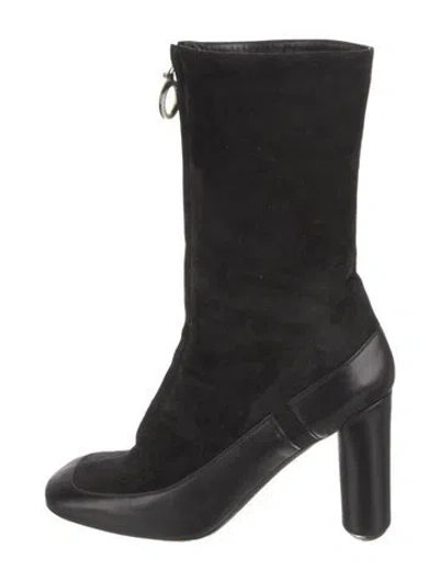 Pre-owned Marc Jacobs Suede Boots In Black