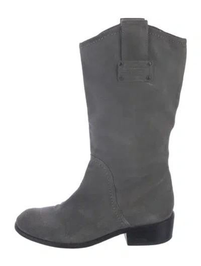 Pre-owned Marc Jacobs Suede Boots In Gray