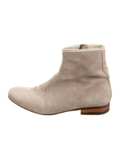 Pre-owned Marc Jacobs Suede Boots In Neutrals