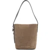 Marc Jacobs Suede Bucket Bag In Brown