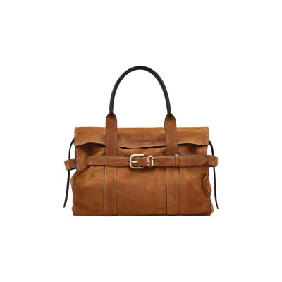 Pre-owned Marc Jacobs Suede Dakota Tote Bag 'copper' | Tan | Women's Size Onesize In Brown