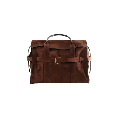 Pre-owned Marc Jacobs Suede Dakota Tote Handbag 'dark Brown' | Women's Size Onesize