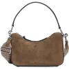 Marc Jacobs Suede Drifter Small Convertible Shoulder Bag In Brown