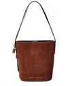 Marc Jacobs Suede Drifter Suede Bucket Bag In Brown