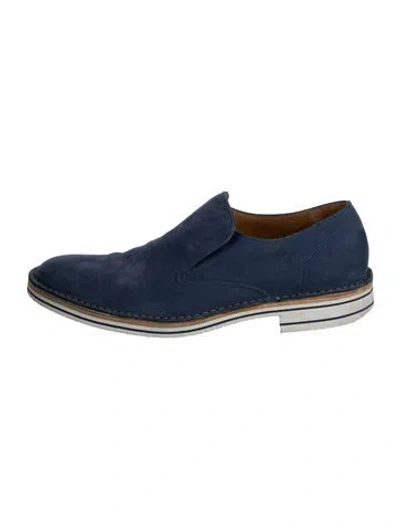 Pre-owned Marc Jacobs Suede Loafers In Blue