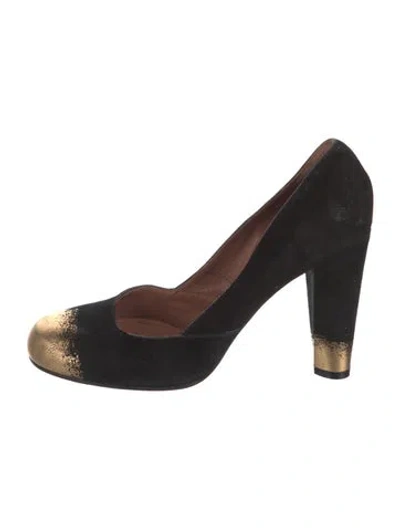Pre-owned Marc Jacobs Suede Pumps In Black/brown