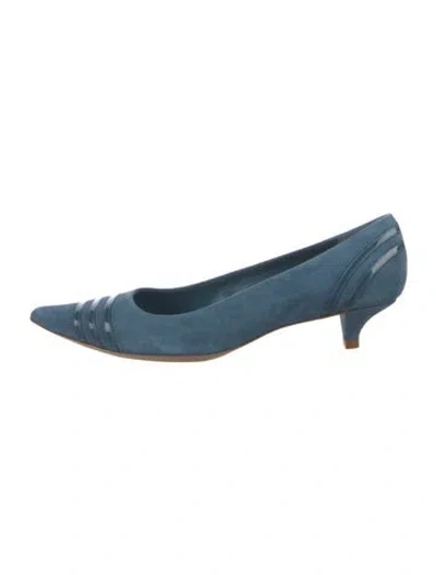 Pre-owned Marc Jacobs Suede Pumps In Blue