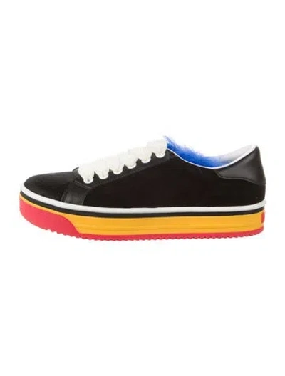 Pre-owned Marc Jacobs Suede Sneakers In Black