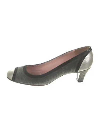 Pre-owned Marc Jacobs Suede Striped Pumps In Multicolor