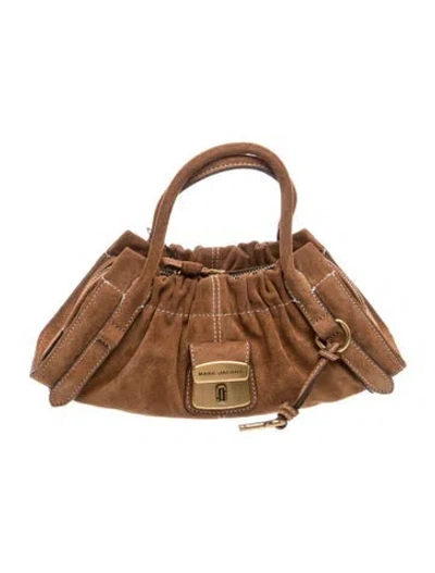 Pre-owned Marc Jacobs Suede Top Handle Bag W/ Tags In Brown