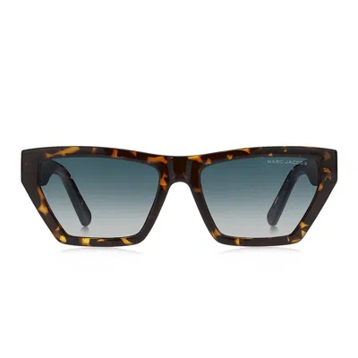 Marc Jacobs Sunglasses In Havana Blue Shaded