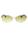 Marc Jacobs Gold Ochre Metal Sunglasses