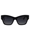 Marc Jacobs 54mm Gradient Rectangular Sunglasses In Black