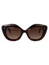 Marc Jacobs Crystal Havana Acetate Sunglasses In Brown