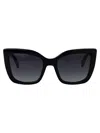 Marc Jacobs Black Acetate Sunglasses In Black