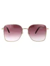 Marc Jacobs Gold Violet Metal Sunglasses In Pink