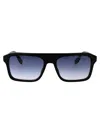 Marc Jacobs Black Gold Acetate Sunglasses In Black