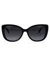 Marc Jacobs Black Acetate Sunglasses In Black