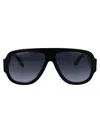 Marc Jacobs Black Acetate Sunglasses In Black