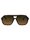 Marc Jacobs Geometric Sunglasses In Brown