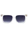 Marc Jacobs Crystal Acetate Sunglasses In White