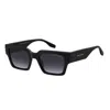 Marc Jacobs 52mm Gradient Rectangular Sunglasses In Black