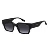 Marc Jacobs 52mm Gradient Rectangular Sunglasses In Black