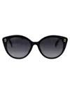 Marc Jacobs Black Acetate Sunglasses In Blue
