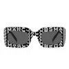 Marc Jacobs Monogram Rectangular-frame Sunglasses In Black