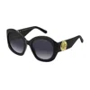Marc Jacobs Round Sunglasse In Black