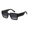 Marc Jacobs Marc 693/s 08a/9o Women's Sunglasses - Black Frame, Dark Grey Gradient Lenses In Black