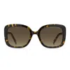 Marc Jacobs 54mm Gradient Square Sunglasses In Brown