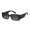 Marc Jacobs The Rectangle Sunglasses In Brown