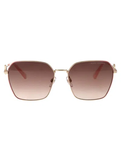 Marc Jacobs Sunglasses In Eyrha Gold Pink