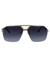 Marc Jacobs Gold Titanium Sunglasses In Blue