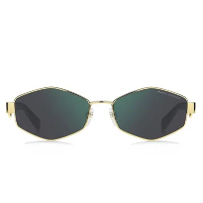 Marc Jacobs Sunglasses Marc 496/s Pef Gold/green Women In Metallic