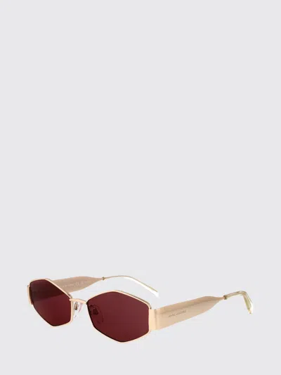Marc Jacobs Gold Burgundy Metal Sunglasses