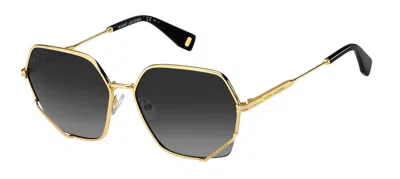 Marc Jacobs Sunglasses In Yellow Gold