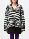 Marc Jacobs Zebra-patterned Jumper In Wool Blend Women In Bunt