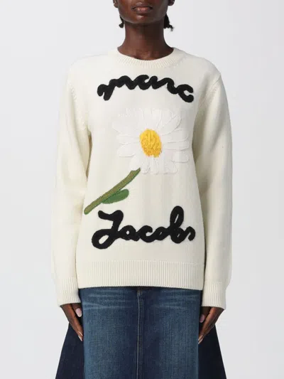 MARC JACOBS SWEATER MARC JACOBS WOMAN COLOR WHITE,H64833001