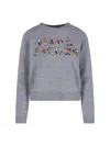 Marc Jacobs Ribbed Crewneck Knitwear Long Sleeves In Gray